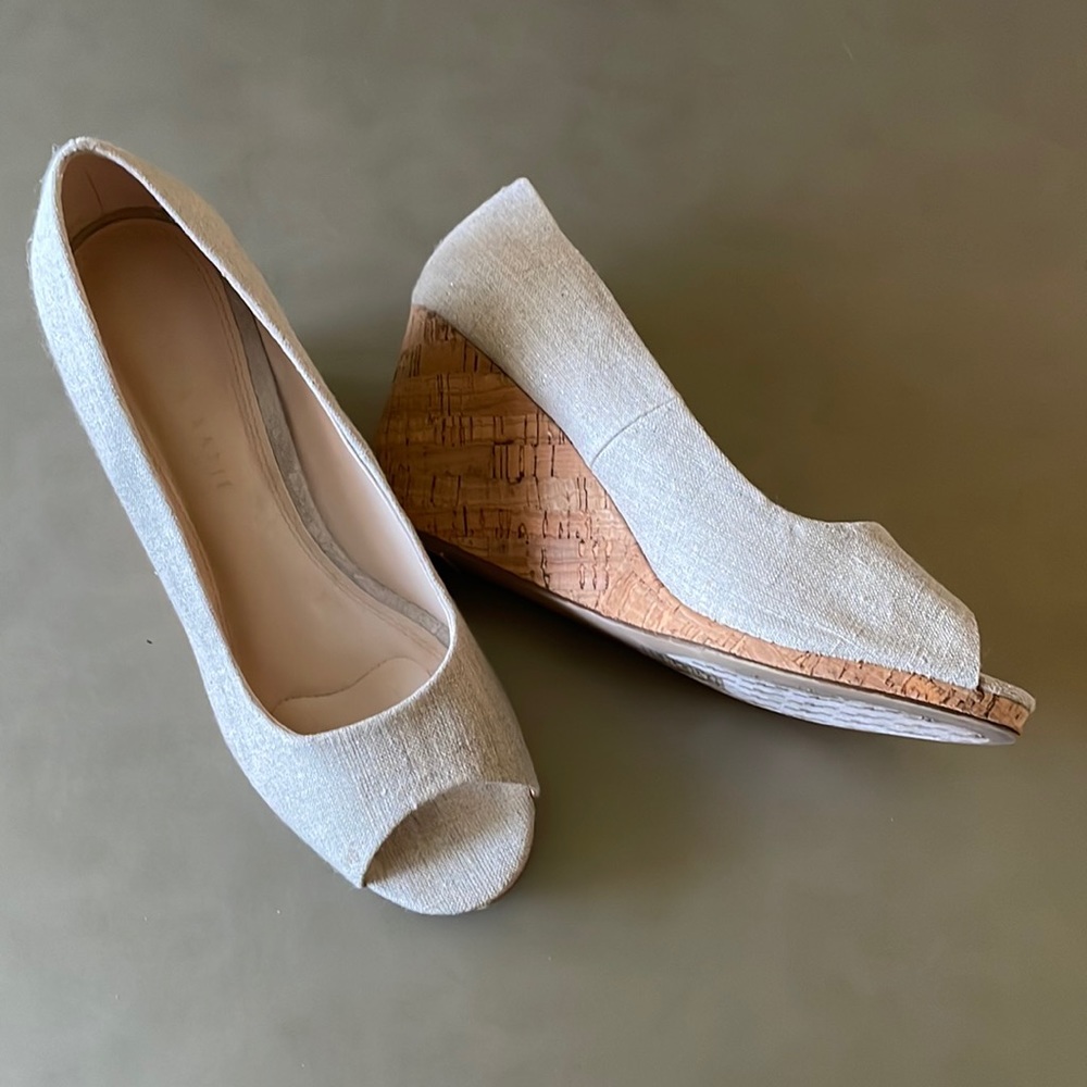 Kelly & Kate peep toe wedges